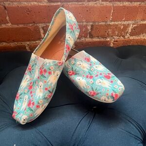 Westie Dog Pattern canvas shoes